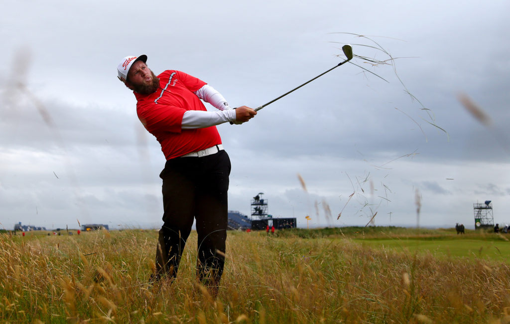 TROON, SCOTLAND - JULY 16: Andrew Johnston of England plays his second shot from the rough on the 16th hole during the third round on day three of the 145th Open Championship at Royal Troon on July 16, 2016 in Troon, Scotland. (Photo by Matthew Lewis/Getty Images)