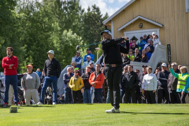 Joonas Granberg puolustaa Hattulassa viimevuotista voittoaan. Kuva: Juha Hakulinen. 